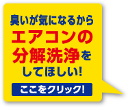 臭いが気になるからエアコンの分解洗浄をしてほしい!